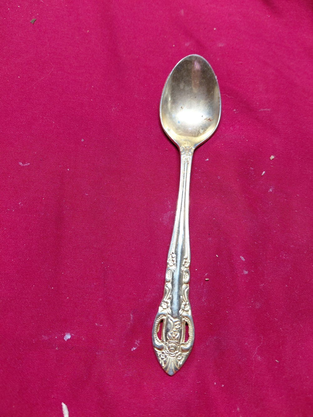 H.f. Ltd. Stainless China Gold Remnoir Pen brook Patterned Spoon